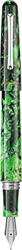 MONTEGRAPPA Collezione ELMO 01 FANTASY BLOOMS, Penna Stilografica Punta Fine, Black Star Calla Lily Verde Sfumature Nero Ispirazione Floreale características