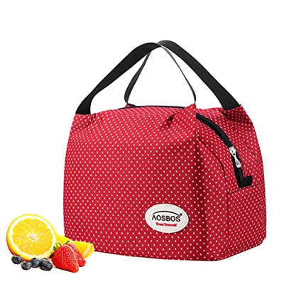 Aosbos Portatile Borsa Termica Pranzo al Sacco, con Rivestimento Isolante, Leggera per Uomo Donna Adulti, Ideale per Picnic/Nautica da diporto/Spiaggi