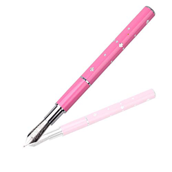 Penne stilografiche Professionale Nail Art Pens 5 tipi di punti di cambio Punti Nail Painting Pens Art Set Strumento per Salon Manicure DA TE Disegno  características