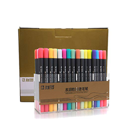 Ashley GAO Pennarello a base d'acqua Testa morbida Doppia testa Penna per pittura ad acquerello Penna colorata Pennello per scrittura dipinto a mano precio
