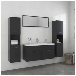 Set Mobili Da Bagno Grigio In Truciolato características