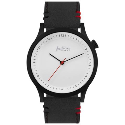 Orologio al quarzo giapponese Scope Nero The Indian Face per uomini e donne taglia unica