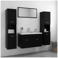 Set Mobili Da Bagno Nero In Truciolato en oferta