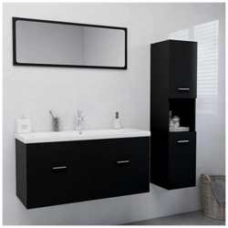 Set Mobili Da Bagno Nero In Truciolato características