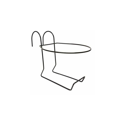 Portavaso Tondo - Ø 26 - 2 Anelli Antracite