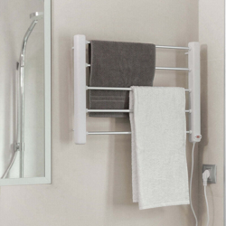 Portasciugamani Elettrico da Parete InnovaGoods 65W Bianco Grigio (5 aste) en oferta