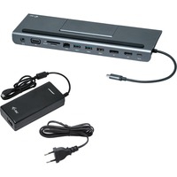 Metal C31FLATPLUS112W replicatore di porte e docking station per notebook Cablato USB 3.2 Gen 1 (3.1 Gen 1) Type-C Grigio