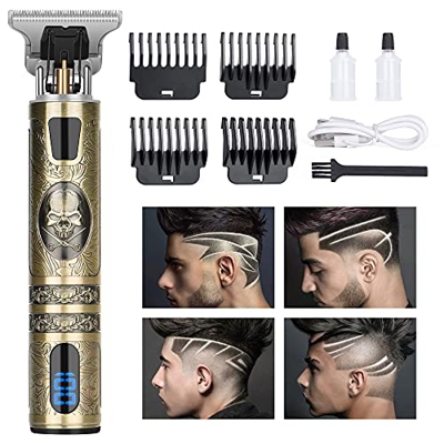 AURUZA Tagliacapelli uomo professionale, Tagliacapelli con set di 4 pettini da 1,5 a 4 mm, Portatile USB Type-C Ricaricabile con LED Schermo Impermeab