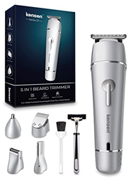 KENSEN Tagliacapelli Uomo Professionale, 9-In-1 IPX6 Lavabile Regolabarba HC-006 con Scatola di Immagazzinaggio, Macchinetta per Capelli per Barba/Cap precio