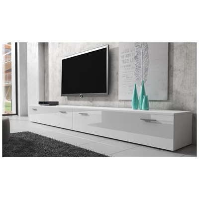 Mobile Da Soggiorno Mobile Tv Porta ''boston'' - 300 Cm (2x 150 Cm) - Bianco