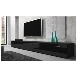 Mobile Da Soggiorno Mobile Tv Porta ''boston'' - 300 Cm (2x 150 Cm) - Nero características