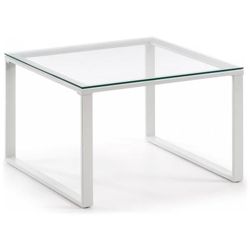 Sivan Tavolino 60x60 Epoxy Bianco Vetro Trasparente características