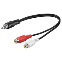 AVK 105-020 0.2m cavo audio 0,2 m RCA 2 x RCA Nero precio