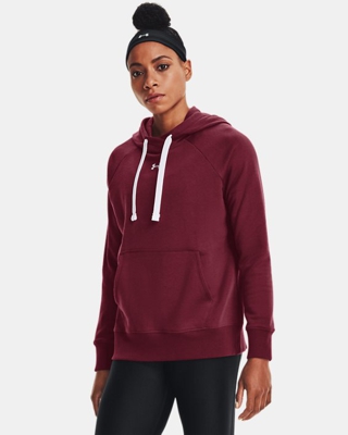 Felpa con cappuccio UA Rival Fleece HB da donna