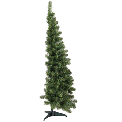 Albero di Natale "Metà", mezzo albero da parete, Altezza 180 cm, versione per spazi ridotti, 361 rami, 60 x 88 x 180 cm