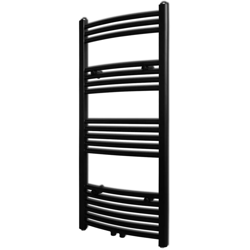 YOUTHUP Radiatore Scaldasalviette Centrale Nero Curvo 500x1160 mm - Nero precio