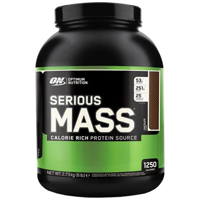 Serious Mass 6 Lbs (2721g) - Optimum Nutrition - Gainers, Mass Gainers - Fragola