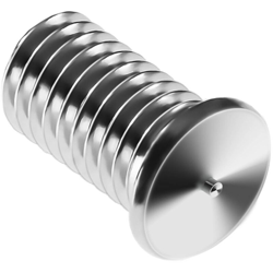 Set 100 Pezzi Perni Di Saldatura Prigionieri Distanziatori Filettati M5 10 Mm precio