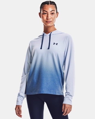 Felpa con cappuccio UA Rival Terry Gradient da donna