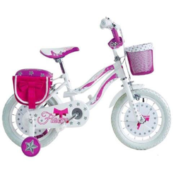 Bicicletta Fiocco Bkt Taglia 16 Bici Per Bambina Età 5 - 8 Anni Con Rotelle en oferta
