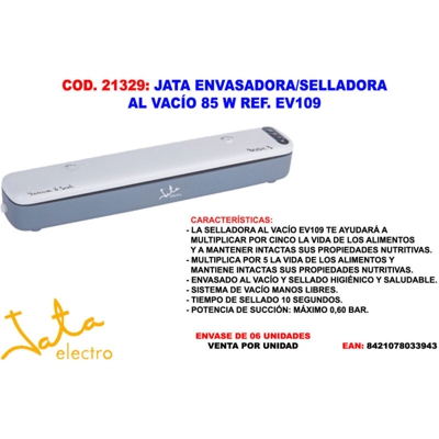 Macchina sottovuoto jata ev109/ 85w