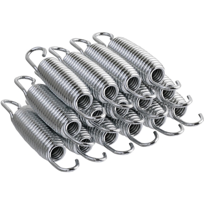 Set di 15 Molle Zincate a Spirale di Ricambio da 14 cm per Trampolino e Tappeto Elastico da Giardino | Resistenti alla Ruggine
