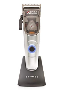 GAMMAPIÚ X-Ergo Rasoio Elettrico per Uomo, Clipper Professionale, Lama conica 45mm DLC Black Diamond Carbon