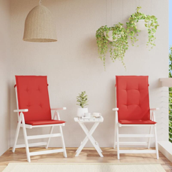 YOUTHUP 2 pz Cuscini per Sedie da Giardino Rossi 120x50x3 cm - Rosso en oferta