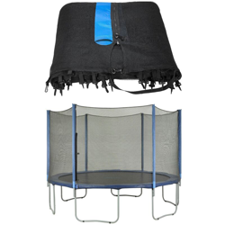 Rete di Sicurezza e Protezione di Ricambio per Trampolino Elastico Rotondo da 183 cm con 6 Pali Dritti | Esterno Bordo en oferta