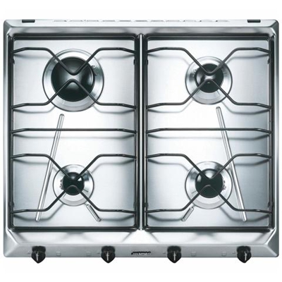 Piano Cottura SV564-3 a Gas 4 Fuochi Gas Colore Inox