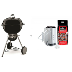 Pack Barbecue carbone Weber Master Touch + Ciminiera di accensione características