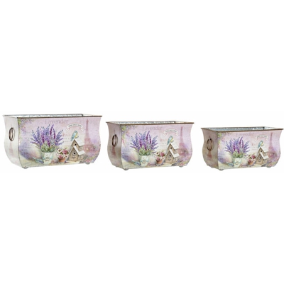 Vaso Metallo Lilla (3 pcs) - Dkd Home Decor