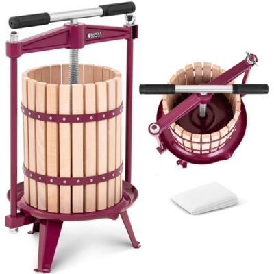 Royal Catering Torchietto Premitutto Manuale Torchio A Vite Legno 18L