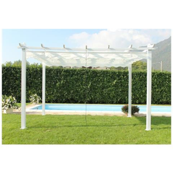 Gazebo Di Design 3 X 3 In Alluminio Bianco Super Robusto Telo Bianco Per Esterno E Giardino características