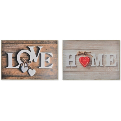 Tappi Contatore Marrone Legno (2 pcs) (46 x 32 x 7 cm) - Dkd Home Decor