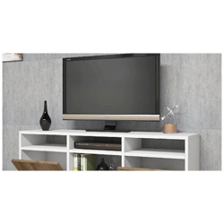 Mobile Porta Tv Swift - Moderno - Con Ante, Mensole, Ripiani - Da Salotto - Bianco, Noce In Legno, 120 X 30 X 47 Cm en oferta
