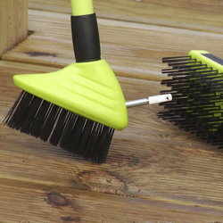 Set 2 spazzole in acciaio con manico telescopico características