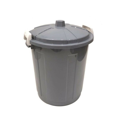 Bidone Con Coperchio E Maniglie