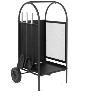 Servitore Caminetto Camino 4pz con Portalegna Top STI