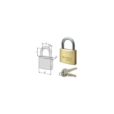 Lucchetto Logo in Ottone 30 mm KA LUCCHETTO LOGO OTTONE MM.30 KA | PZ
