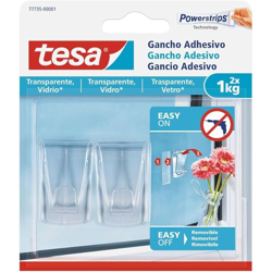 Ganci adesivi per superfici trasparenti e vetro Powerstrips Tesa precio