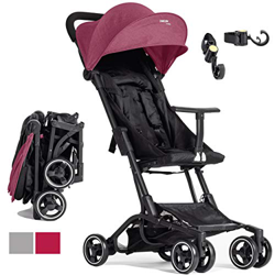 PassegginoPiuma0+ Ultraleggero 2.0 Da Viaggio Reclinabile Super Accessoriato da 6 mesi fino a 25 Kg Chiusura a Borsetta Passeggino Compatto e Leggero  características