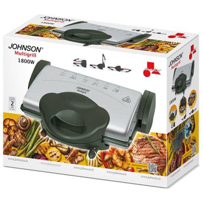 Griglia Bistecchiera Barbecue Elettrica Per Panini 1800w Stuttura Inox