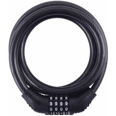 Catenaccio per bicicletta scooter moto catena di sicurezza flessibile antifurto in acciaio rivestita in pvc con combinazione 4 cifre 120 cm