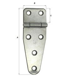 Cerniere per arredamenti nautici Acciaio inox 110X37 856IN precio