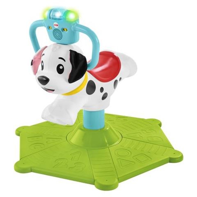 Fisher-Price Cagnolino Saltella e Gira, Insegna Numeri, Colori e Tanto Altro, Giocattolo Educativo per Bambini 12 + Mesi, GHY07