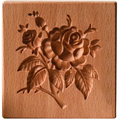 Stampo per biscotti con pigna e rosa