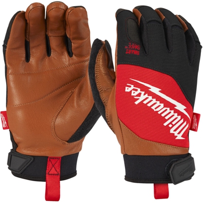 Guanto pelle e sintetico Milwaukee HYBRID LEATHER GLOVES | M