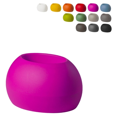 Vaso Per Piante Ovale Design Moderno Slide Blos Pot | Colore: Fucsia