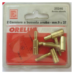 E CERNIERE A BUSSOLA ANUBA A DUE CORPI PER MOBILI - ACCIAIO OTTONATO - Oreca precio